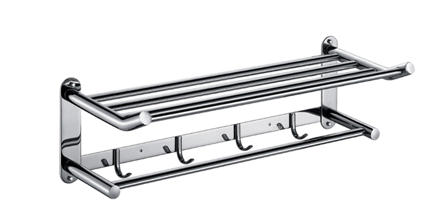 Space-Saving Towel Rack for Compact Bathrooms